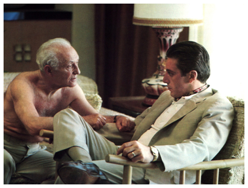 Hyman Roth (Lee Strasberg) and Michael Corleone (Al Pacino) © Paramount Pictures